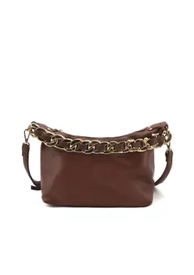 Penelope Braided Gold Chain Crossbody Bag