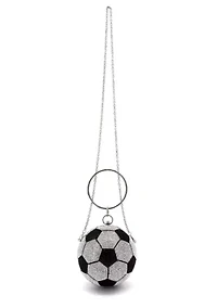 Striker Rhinestone Soccer Clutch