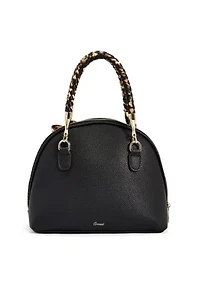 Leopard Top Handle Bow Bag