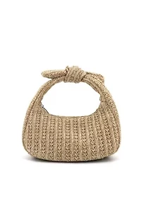 Aimee Mini Straw Top Handle Bag