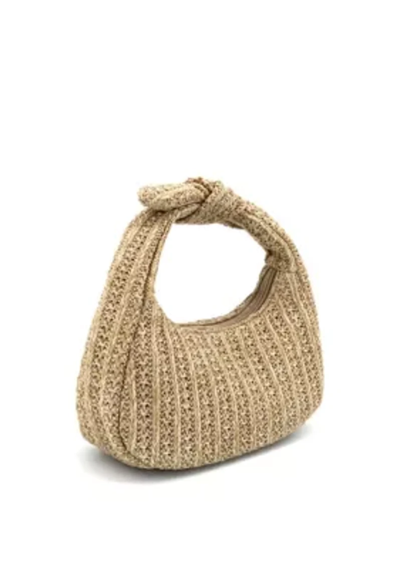 Aimee Mini Straw Top Handle Bag