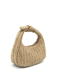 Aimee Mini Straw Top Handle Bag