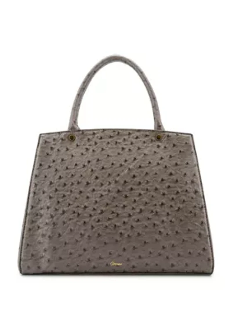 Elodie Embossed Bow Top Handle Purse