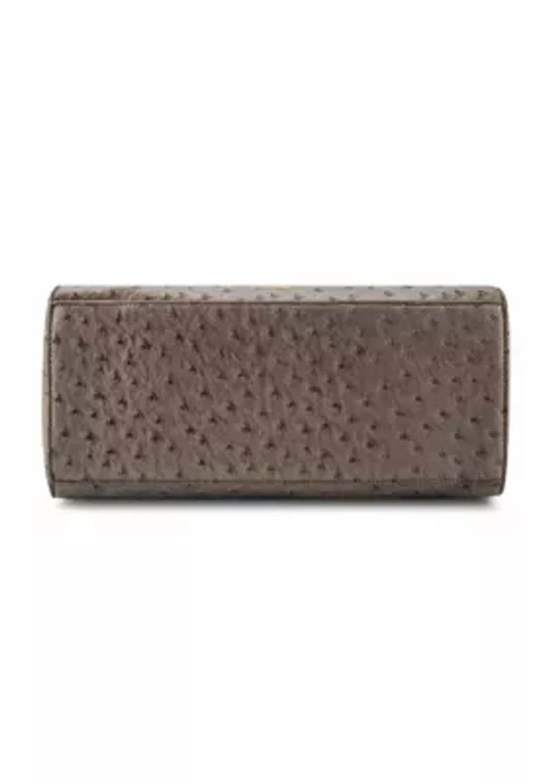 Elodie Embossed Bow Top Handle Purse