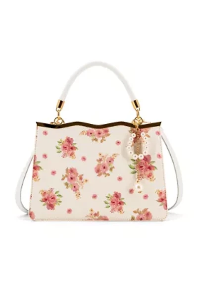 Camille Floral Top Handle Crossbody Bag