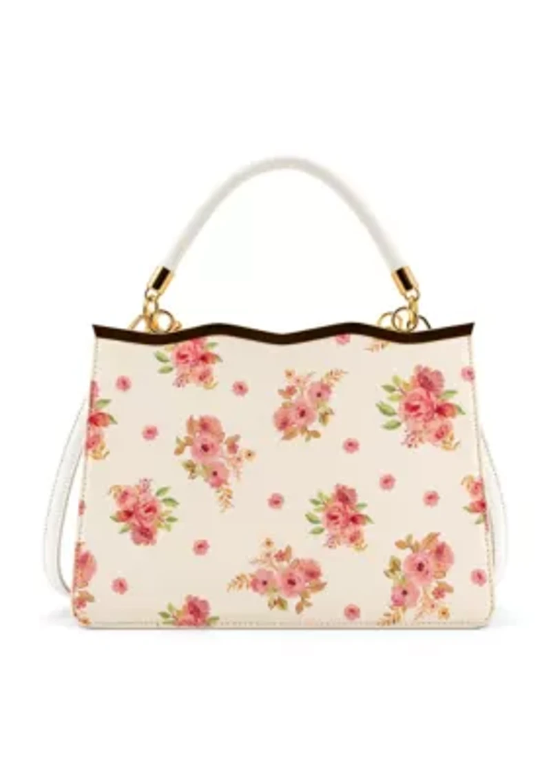 Camille Floral Top Handle Crossbody Bag