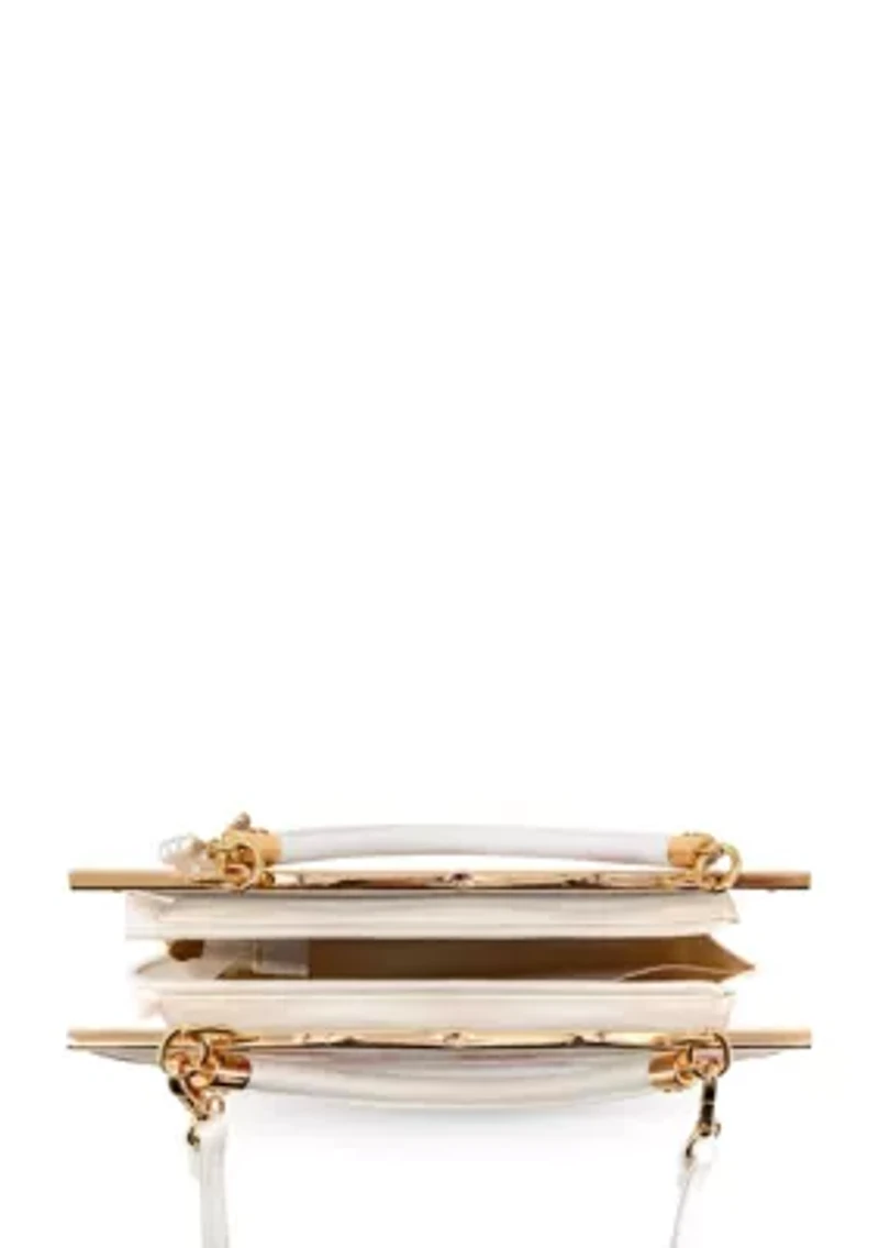 Camille Floral Top Handle Crossbody Bag