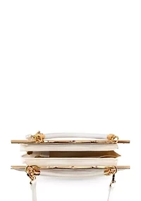 Camille Floral Top Handle Crossbody Bag