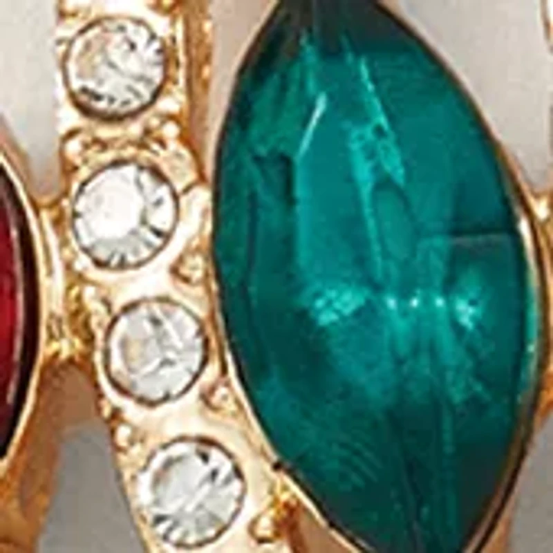 Sewing Down South x Crown & Ivy™  Pavé Bow Ornament Drop Earrings