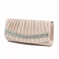 Edna Bag, Flap Dressy Rectangle Rhinestones