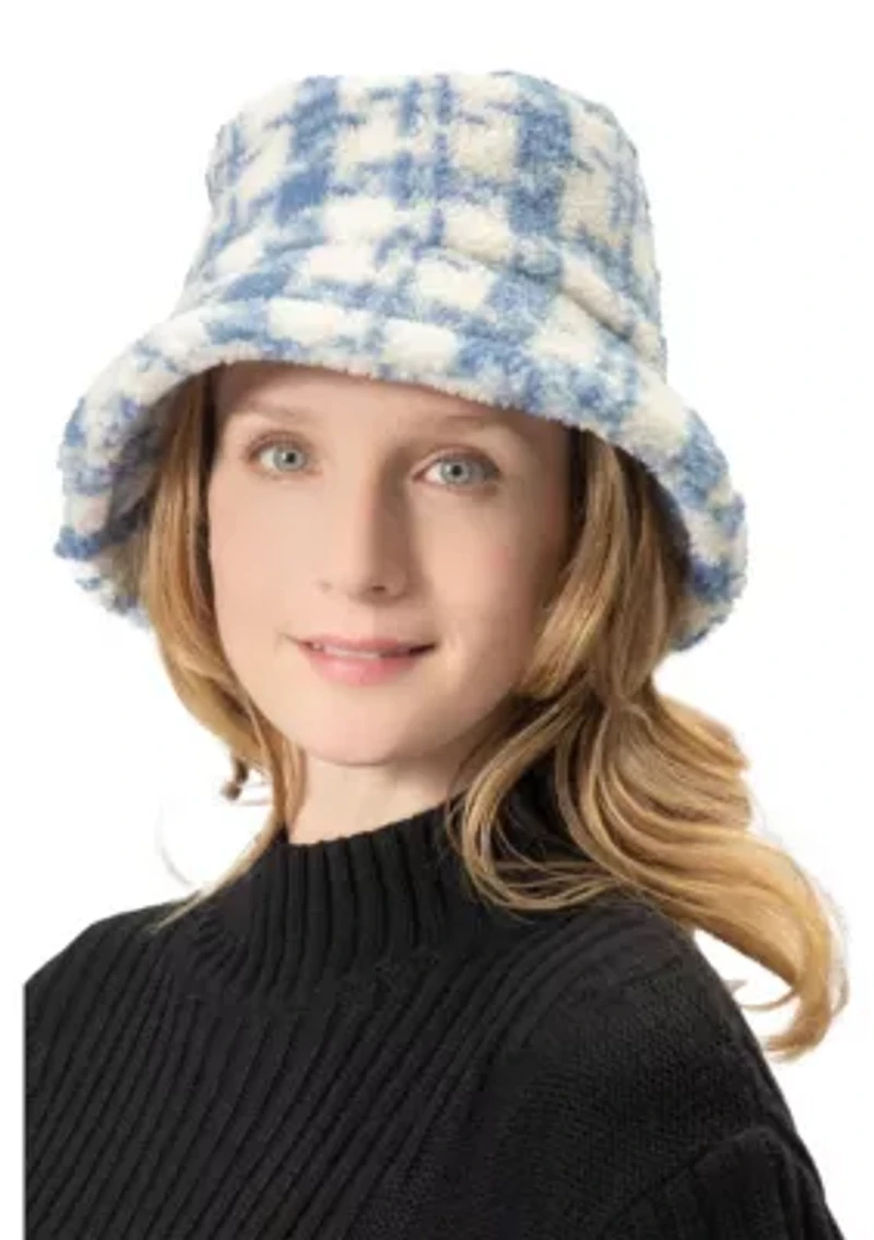 PLAID SHERPA BUCKET