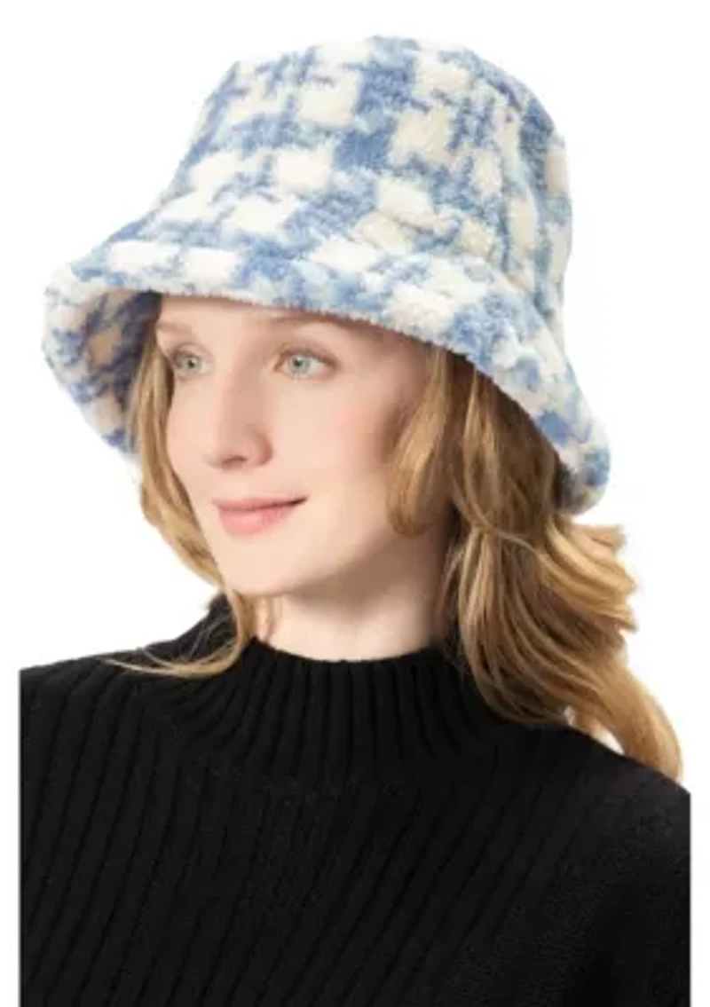 PLAID SHERPA BUCKET