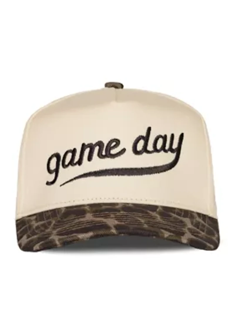 Game Day Leopard Print Snapback Hat