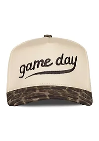 Game Day Leopard Print Snapback Hat
