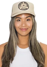 Tired Moms Trucker Hat in Tan
