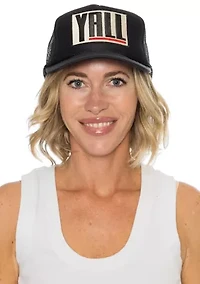 Yall Trucker Hat in Black