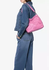 Mercer Woven Top Zip Hobo