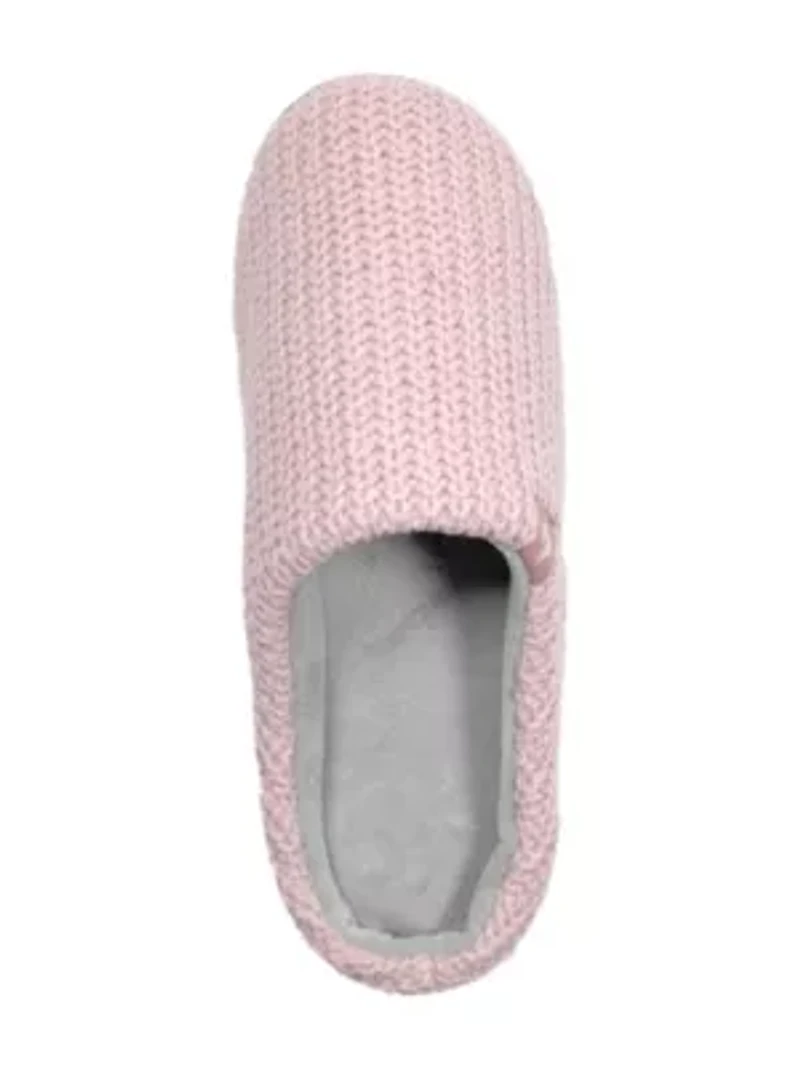 Audrey Rib Knit Scuff Slipper