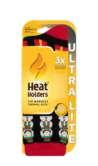 Ultra Lite Ellen Festive Xmas Penguin Crew Sock