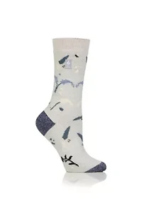Ultra Lite Eloise Floral Crew Sock