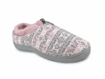 Emma Fairisle Knit Drawstring Slippers