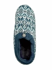 Emma Fairisle Knit Drawstring Slippers