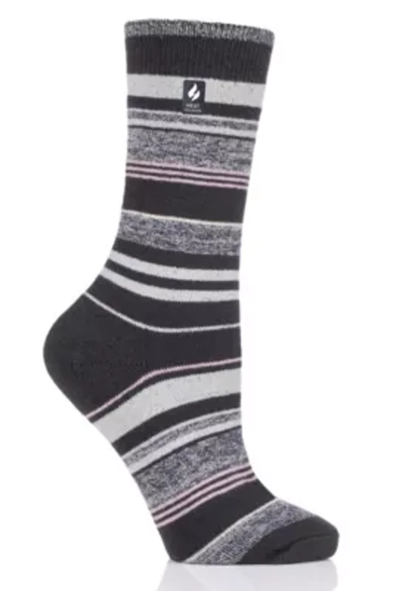 Ultra Lite Heather Stripe Crew Sock