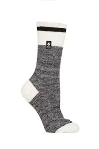 Ultra Lite Lana Cream Block Twist Crew Sock