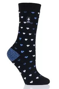 Ultra Lite Orchid Hearts Crew Sock