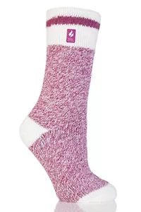 Snowdrop Cream Block Twist Crew Sock