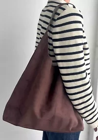 Dark Brown Slouchy Shoulder Bag