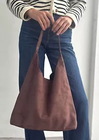 Dark Brown Slouchy Shoulder Bag
