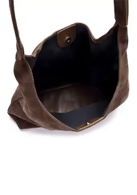 Dark Brown Slouchy Shoulder Bag