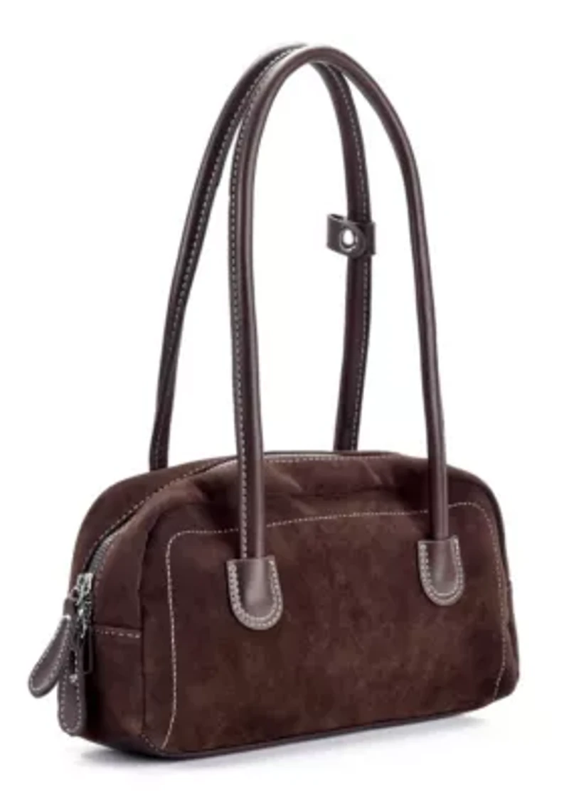 Dark Brown Boxy Shoulder Bag