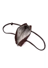 Dark Brown Boxy Shoulder Bag