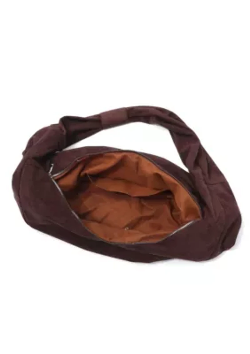 Dark Brown Moon Crossbody Bag
