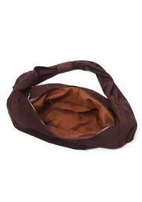 Dark Brown Moon Crossbody Bag