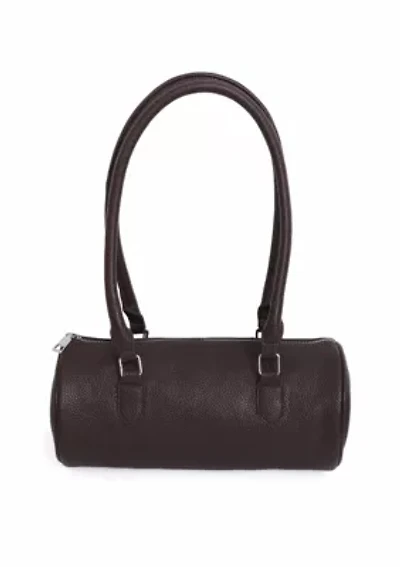 Brown Rounded Shoulder Bag