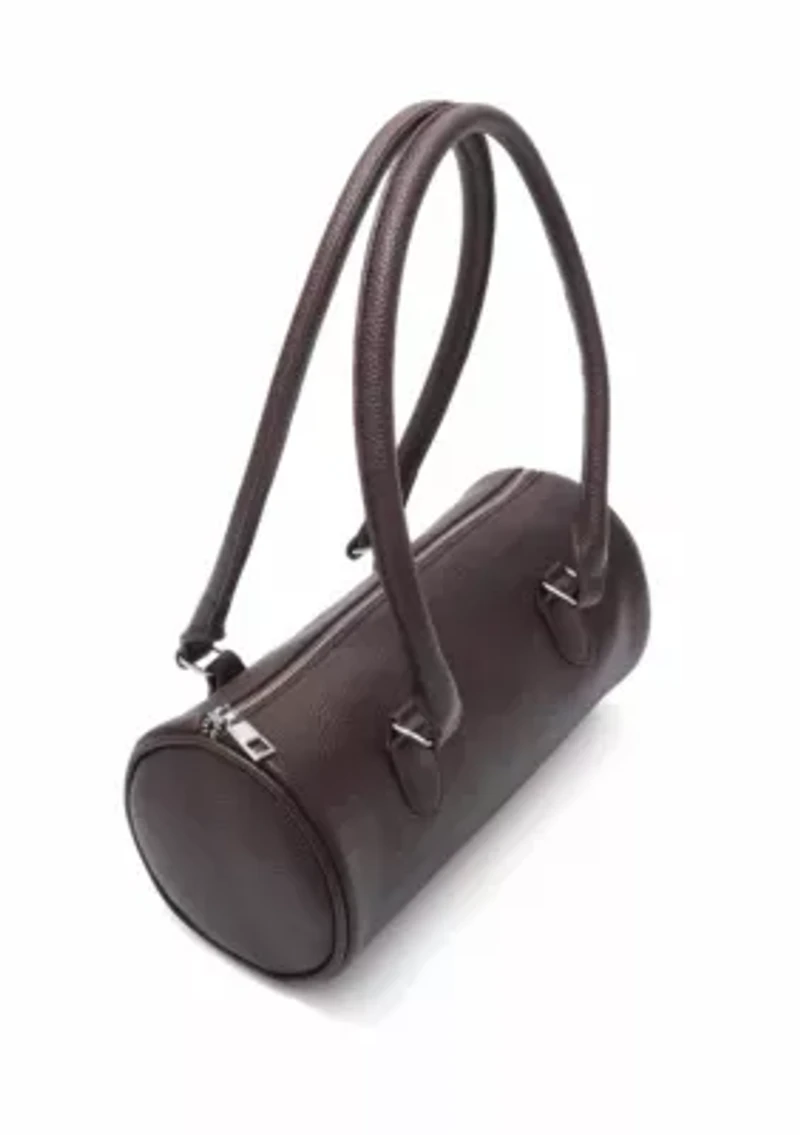 Brown Rounded Shoulder Bag