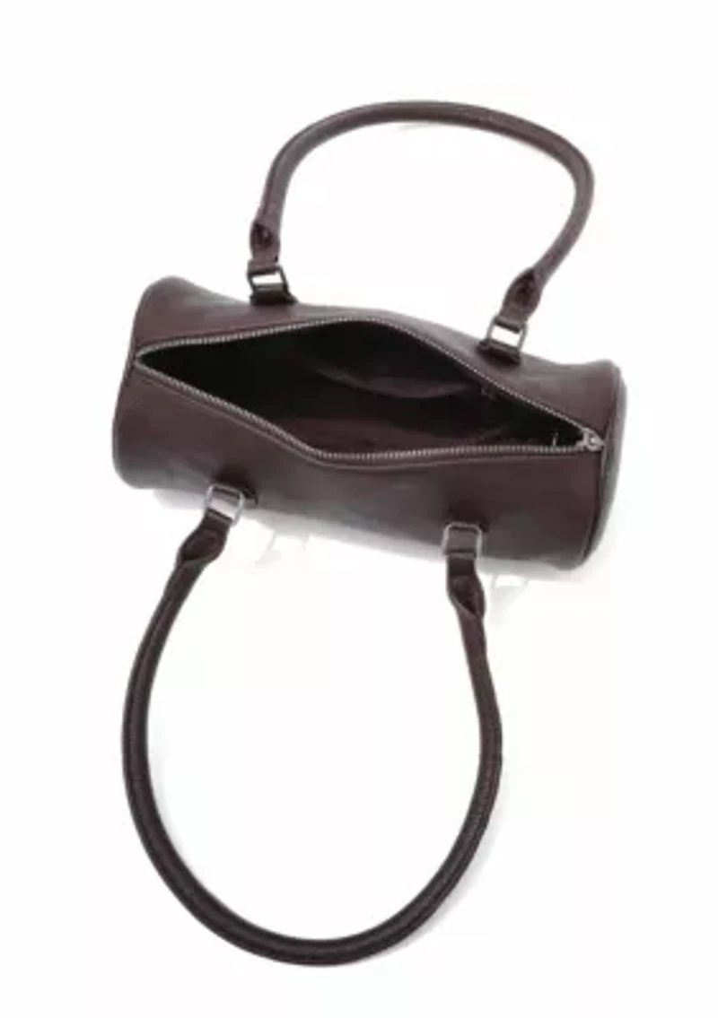 Brown Rounded Shoulder Bag