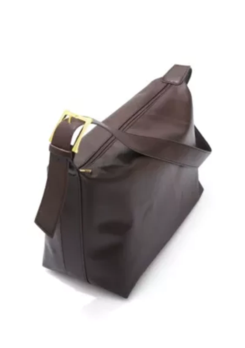 Dark Brown Adjustable Strap Shoulder Bag