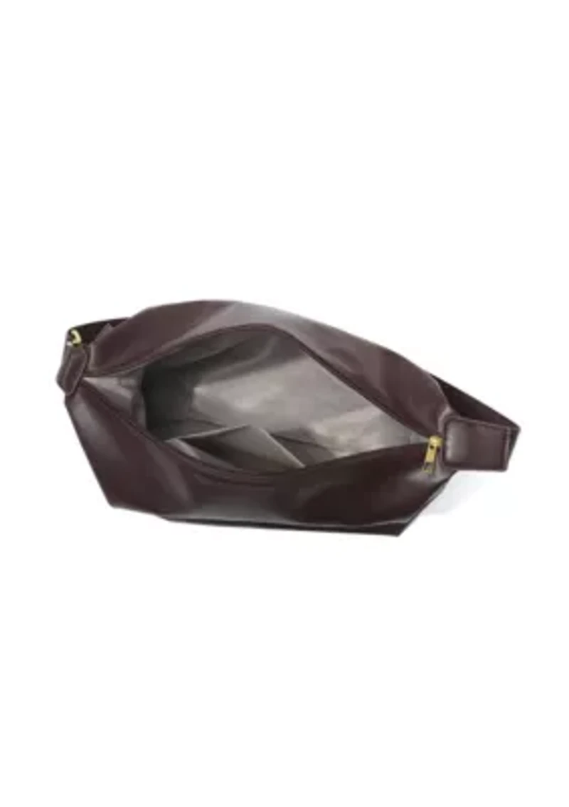 Dark Brown Adjustable Strap Shoulder Bag