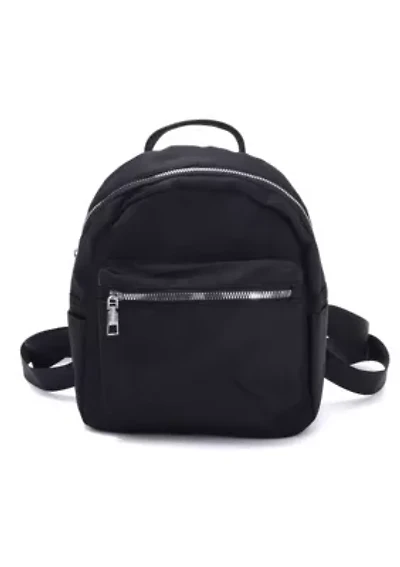 Black Sporty Small Backpack
