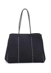 Black Neoprene Tote Bag