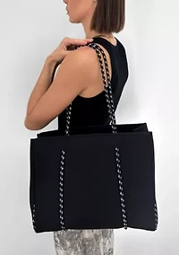 Black Neoprene Tote Bag