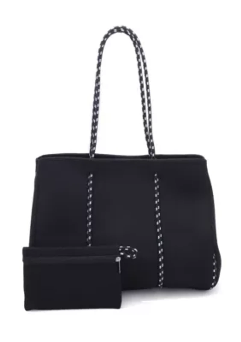 Black Neoprene Tote Bag