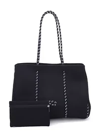 Black Neoprene Tote Bag