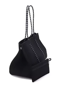 Black Neoprene Tote Bag