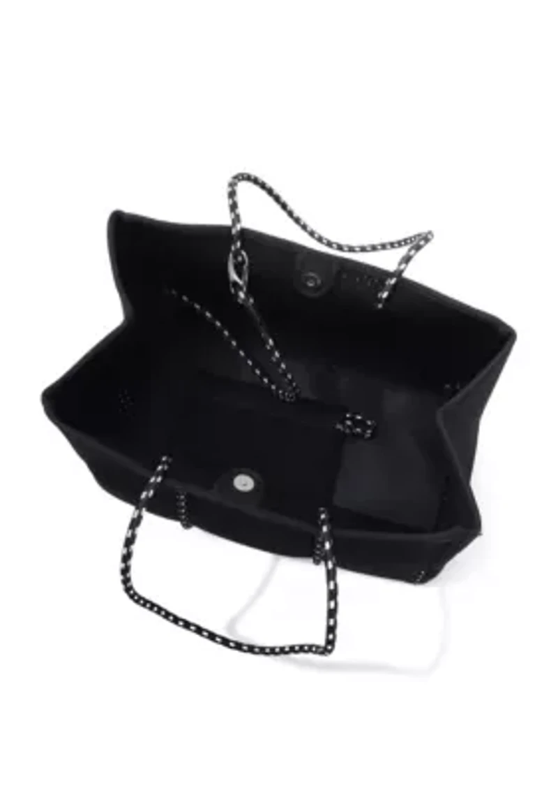 Black Neoprene Tote Bag