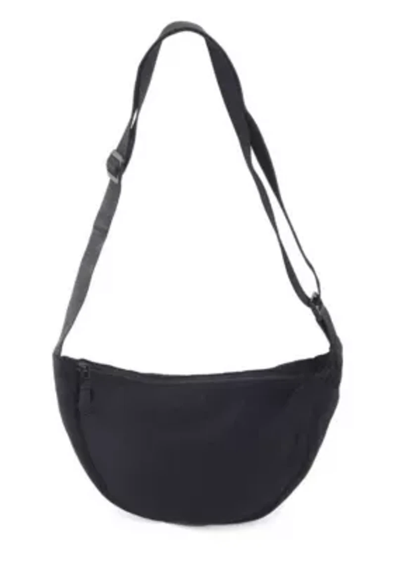 Black Sporty Adjustable Moon Bag